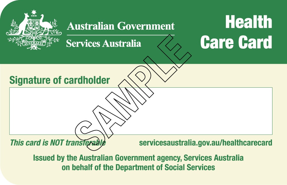 About the concessions cards Tasmanian Government Concessions