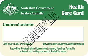 Services Australia Health Care Card