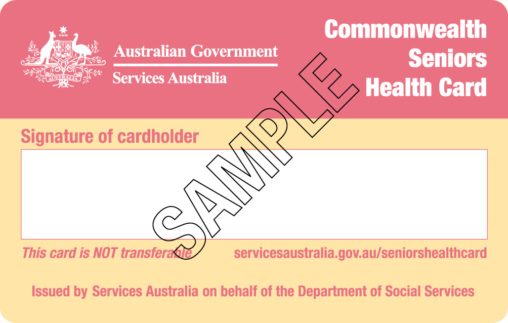 About the concessions cards Tasmanian Government Concessions