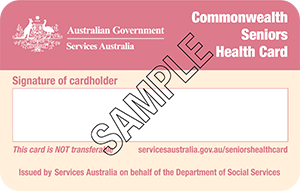 Services Australia Commonwealth Seniors Health Card