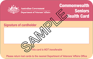 Department of Veterans’ Affairs Commonwealth Seniors Health Card
